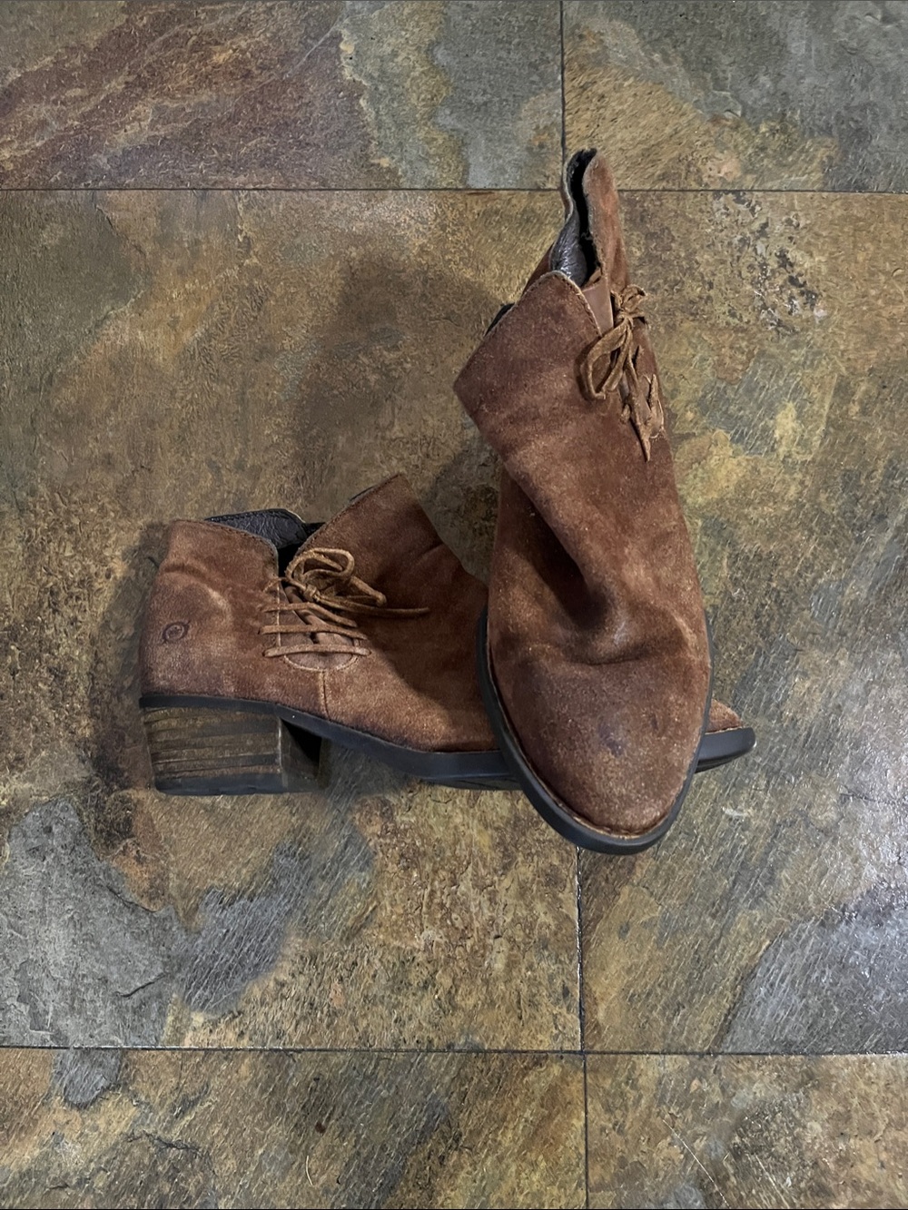 Born Brown Suede Ankle Boots